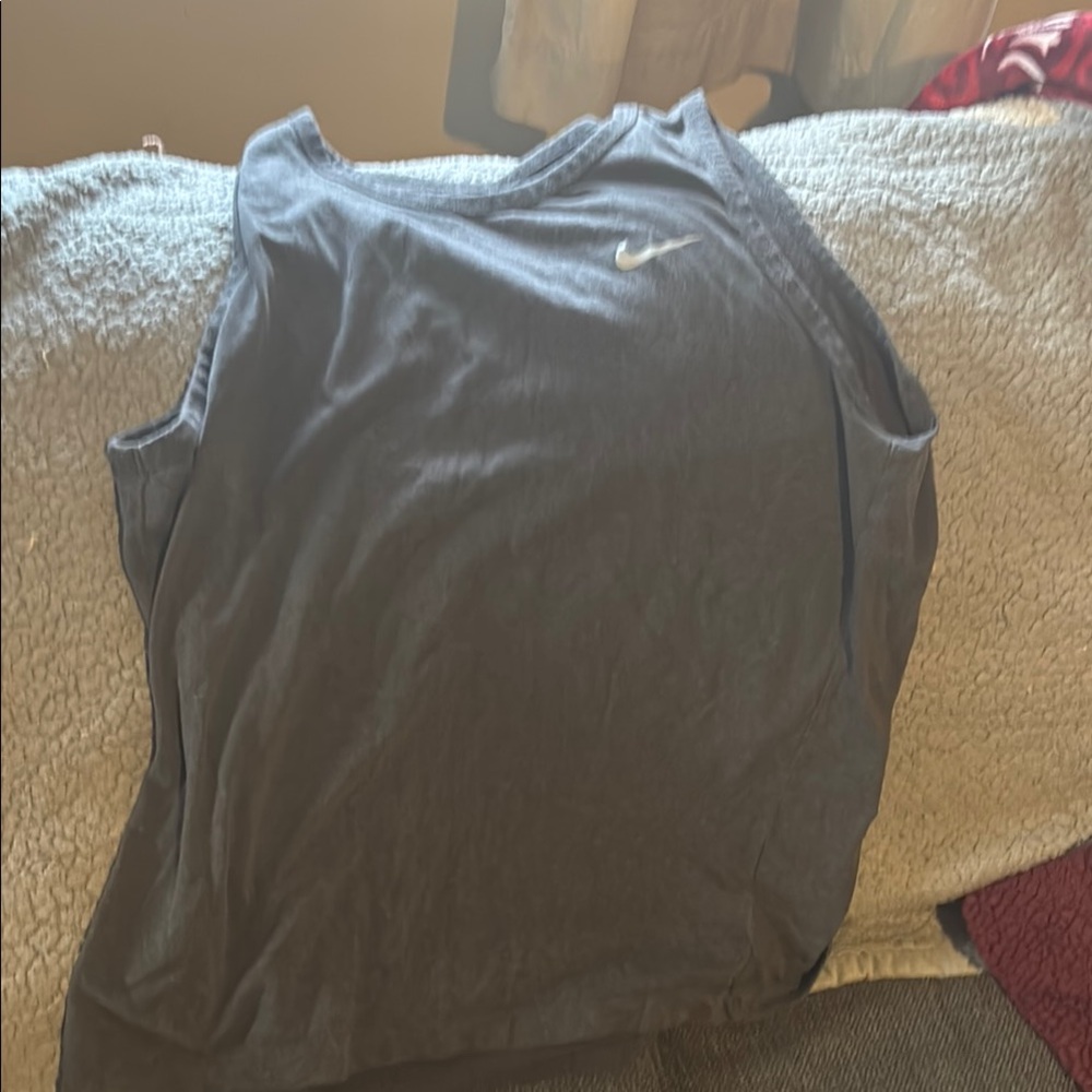 Nike Dark Gray Tank Top Sleeveless Casual